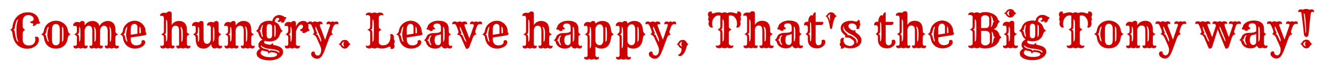 Big Tony's Supper House